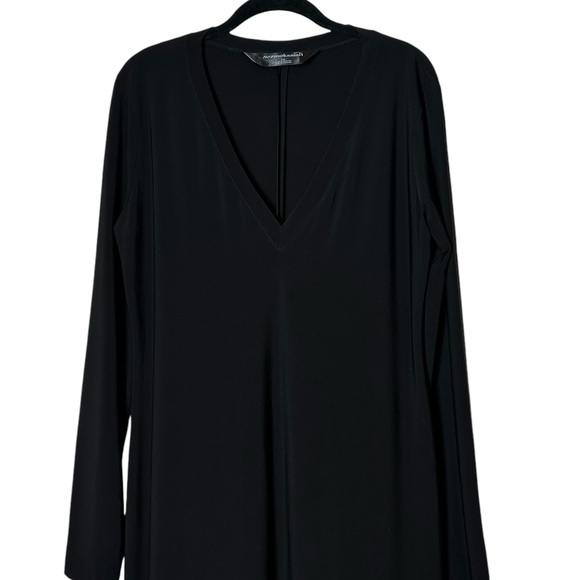 Norma Kamali Black Long Sleeve Dress Minimalist Classic Capsule Size Large